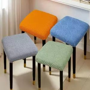 사각 스툴 커버 의자 덮개 식탁 화장대용 신축성 인테리어 리폼용