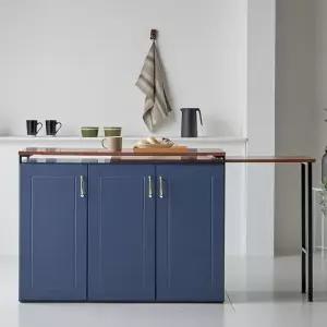 인써트 1200확장형 아일랜드식탁 홈바 수납테이블 주방수납장