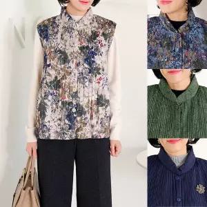 [엄마옷 로즈맘] 테런주름패딩조끼