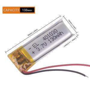실리콘 와이어 401030 3.7V 130mAh 충전식 리튬 폴리머 리튬 이온 배터리 MP3 MP4 GPS 블루투스 헤드셋 비