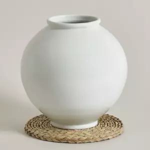 박수재 작가 도담 달항아리 대 3호 화병 27cm 오브제 도자기 백자