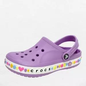 [크록스](210~220mm) 키즈 바야밴드 참밴드 클로그 주니어 아동 슬리퍼 샌들 오키드 208101-5PR