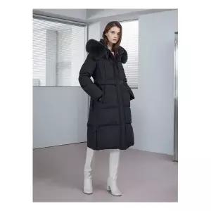 에고이스트 블랙 사가폭스퍼 클래식 롱 구스 다운점퍼 EQ4TD0091081769