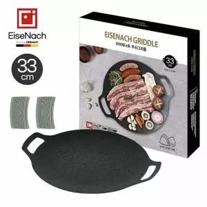 무쇠 그리들 33cm 캠핑 주물 솥뚜껑 고기 불판 인덕션