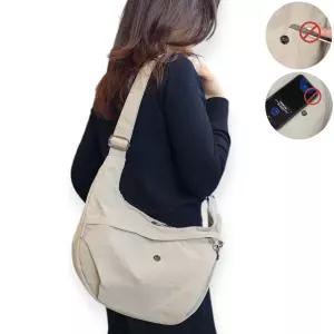 BOBO 유럽 여행용 크로스백 방검 RFID 차단 도난방지 슬링백 크로와상 가방 B6308