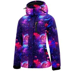 GEMYSE 여성 스키 후드 재킷 방풍 바람막이 따뜻한 스노보드 겨울 방수 코트 스노우 레인