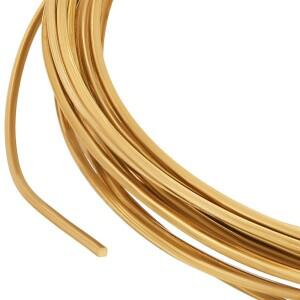 16.4피트 정사각형 구리선 16게이지 황동선 반경질 공예용 와이어 보석 제작용 금속 랩 가든 조각용