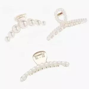 [하프클럽/셀러허브_여성트랜드패션]올림 여성집게핀 헤어집게 진주집게