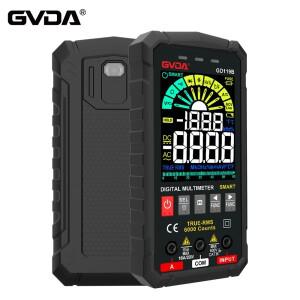 GVDA 디지털 멀티미터 트루 RMS AC DC NCV 스마트 테스터 옴 커패시턴스 Hz 전압계