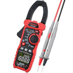 GVDA 디지털 클램프 미터 멀티미터 True RMS NCV DC AC VFD 전압 돌입 전류 테스터 스마트 멀티