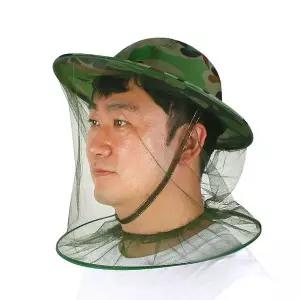 [하프클럽/]밀리터리 모기 방충모자 방충망 낚시모자