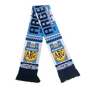 아르헨티나 스카프 | 축구 팬 스타 월드컵 우승자 3인 프리미엄 아크릴 니트