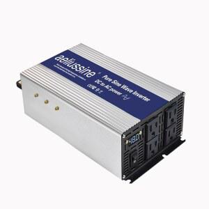 Aeliusine 2000W 순수 사인파 인버터-48V DC-110V 120V AC 전원 변환기 콘센트 4개 트럭 RV 캠핑 가정 비상 전원용 48V 인버터 포함