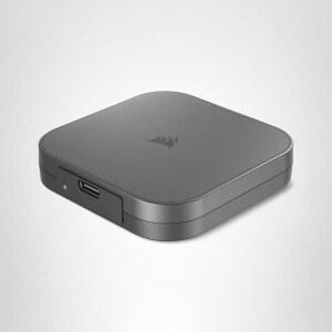 [미국배송] CORSAIR EX400U 2TB USB4 휴대용 외장형-C SSD - 최대 4000MB/S 읽기 3600MB/S 쓰기 USB 3.2 GEN2 2X2 플러그 앤 플레이 썬더볼트 4 MAGSAFE 40GBPS 케이블 WINDOWS PC IOS MAC 그레이 포함