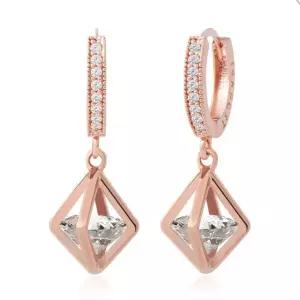 리본 14K 원터치링 골드 포인트 금침 큐빅 (WFJ5A62)