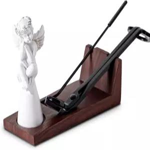 구구 캔들 케어 키트 엔젤 스너퍼 윅 트리머 디퍼 보관 트레이 플레이트 블랙 스테인리스 스틸 커터 및