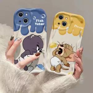 삼성 호환 갤럭시 S25 S24 S23 S21 S20 FE 플러스 울트라 4G 5G 톰스 제리 소프트 실리콘 뒷면 커버에 대한