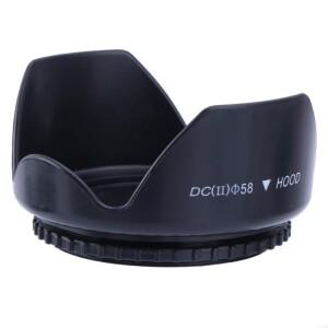 58mm 렌즈 후드 캐논 호환 EOS 1300D 800D 77D 18-55mm