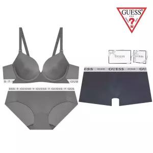 게스 언더웨어 25SS 노와이어 커플속옷세트 다크블루 GEWBR162GEWBP162GEMDR163DBU