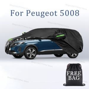 [호환품]푸조 호환 5008 자동차 커버 방수  날씨 전체 외장 커버-태양 방지 야외 안티 스크래치