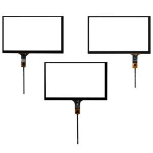 터치스크린범용 정전식 디지저 터치 스크린 패널 유리 자동차 DVD GPS 네비게이션 멀티미디어용 GT911 6 핀