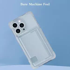 삼성 호환 A54 A53 S24 울트라 S23 FE S22 A25 A35 A05 A12 A15용 투명 카드 홀더 폰 케이스 실리콘 충격