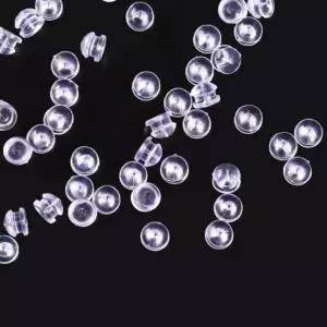 여성용뒷마개 악세서리부자재 실리콘꽁지 둥근형5mmX2p 소량 귀걸이꼭지 (WFJ5LNB)