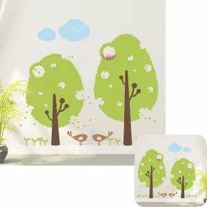 제이커 나무그림 시트지 셀프인테리어 그래픽스티커 스펀지 WBWG119 자연 소형