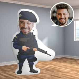 1개 신제품 맞춤형 플러시 흔들 머리 인형 베개, 개인화된 캐릭터 쿠션, 원단 폴리에스터 부드러운 실제 디자인과 얼굴