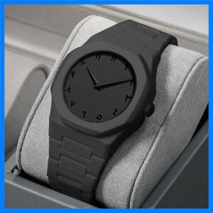 남자를위한 미니멀리스트 디자인 쿼츠 시계 캐주얼 경량 플라스틱 스트랩 방수 스포츠 비즈니스 시계 남자