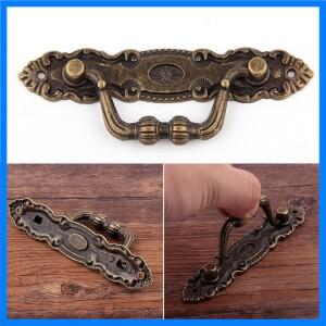 서랍 캐비닛 도어용 골동품 당김 손잡이 나무 가슴 상자 금속 서랍 당김 손잡이 옷장 당김 손잡이