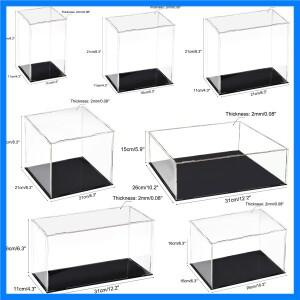 아크릴 투명 디스플레이 케이스 박스 방진 보호 쇼케이스 큐브 수집품 전시 박스 (액션 피규어 인형 자동차