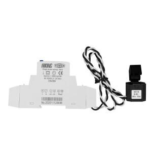 TOMZN 60A 딘 레일 18mm 투야 단상 WIFI 스마트 에너지 미터 타이머 전력 소비 모니터 kWh 와트미터 110V