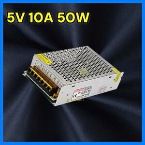 5V 10A 50W 스위치 전원 공급 장치 AC100-240V - DC 5V 50W 알루미늄 쉘 LED 조명 드라이버 변압기 컨버터