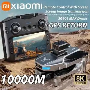 Xiaomi SG901 PRO MAX 드론 8K 전문 GPS HD 카메라 드론 5G WIFI FPV 비디오 UAV 5.9 인치 대형 스크린 원