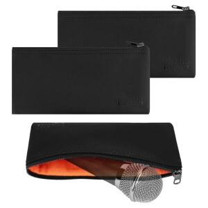 [미국배송] 크리에이터용 마이크 지퍼 파우치 3팩 오디오 테크니카 AT2005USB ATR2100X-USB AT2010 슈어 SM57 SM58 SM48 BETA 57A AKG D5 여행 보호 가방(사이즈 S)과 호환됩니다