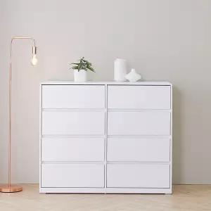 도도스 강화UV코팅 광폭1200와이드 4단 서랍장(DO_008)