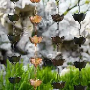 물받이 레인체인 낙수 알루미늄 체인 우수관 가이드