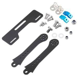 후타바 / JR Hitec 7-8인치 LCD 지원을 위한 Ronsit 새로운 FPV 탄소 섬유 송신기 모니터 마운트