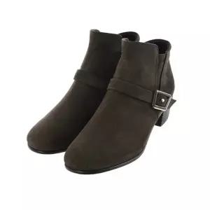 [롯데백화점]에스콰이아 여성 4cm 라운드 스퀘어토 숏 앵클부츠 EQEWBS825BR