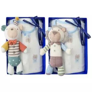 갤러리아 (쌍둥이출산,유아내의세트)곰돌코튼모달슬림내의두벌+사자,곰돌