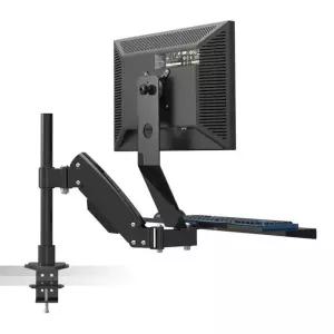 싱글 모니터암 키보드 선반 고정 브라켓 키보드암