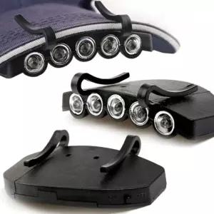 밤캡라이트 등산 해루질 96시간지속 방수방진 백패킹모자랜턴 5구 (WFJ73PT)