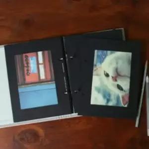 포토카드 보관 바인더 양면 블랙 2공 액자형 카드 정리함 (WFJ6CZ5)