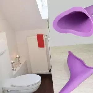 간이화장실 응급 깔때기 운전 위급 보조소변기 실리콘 (WFJ74GW)