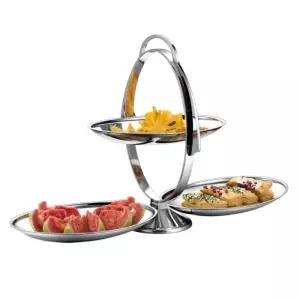 접이식 디저트 트레이 플레이팅 스테인리스 애프터눈티