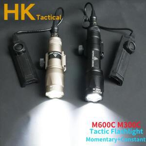 Airsoft 전술 SF M600C 손전등 LED 소총 사냥 스카우트 라이트 무기 조명 순간  유지 이중 기능 스위치