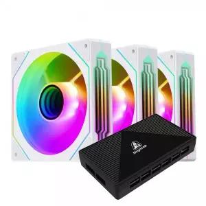 Segotep NR12 ARGB PWM 리버스 KIT (컨트롤러/3팩, 화이트)