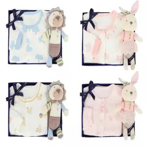 [압소바] 2025FW 유아 가을겨울내의 애착인형 세트 4종택1 (Q1A2C10386)