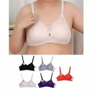 3단후크 A컵브라 빅사이즈브라 망사 노와이어 (WFK5NY4)